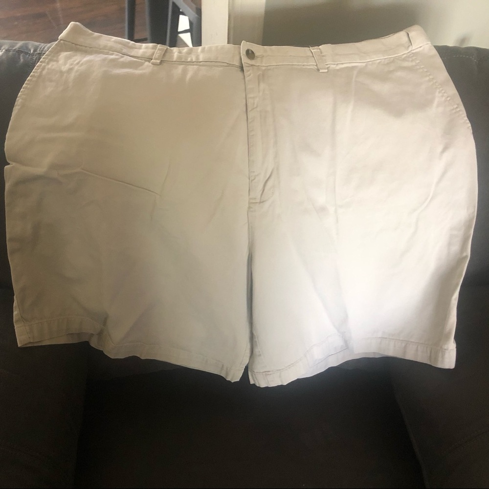 Cream colored men’s shorts